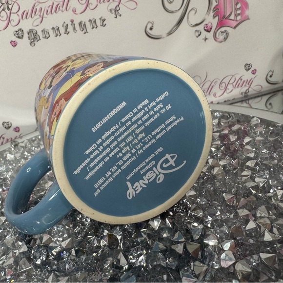 Disney princess mug drinkware multi color rainbow 🌈 blue brand new cute cup - Picture 4 of 4